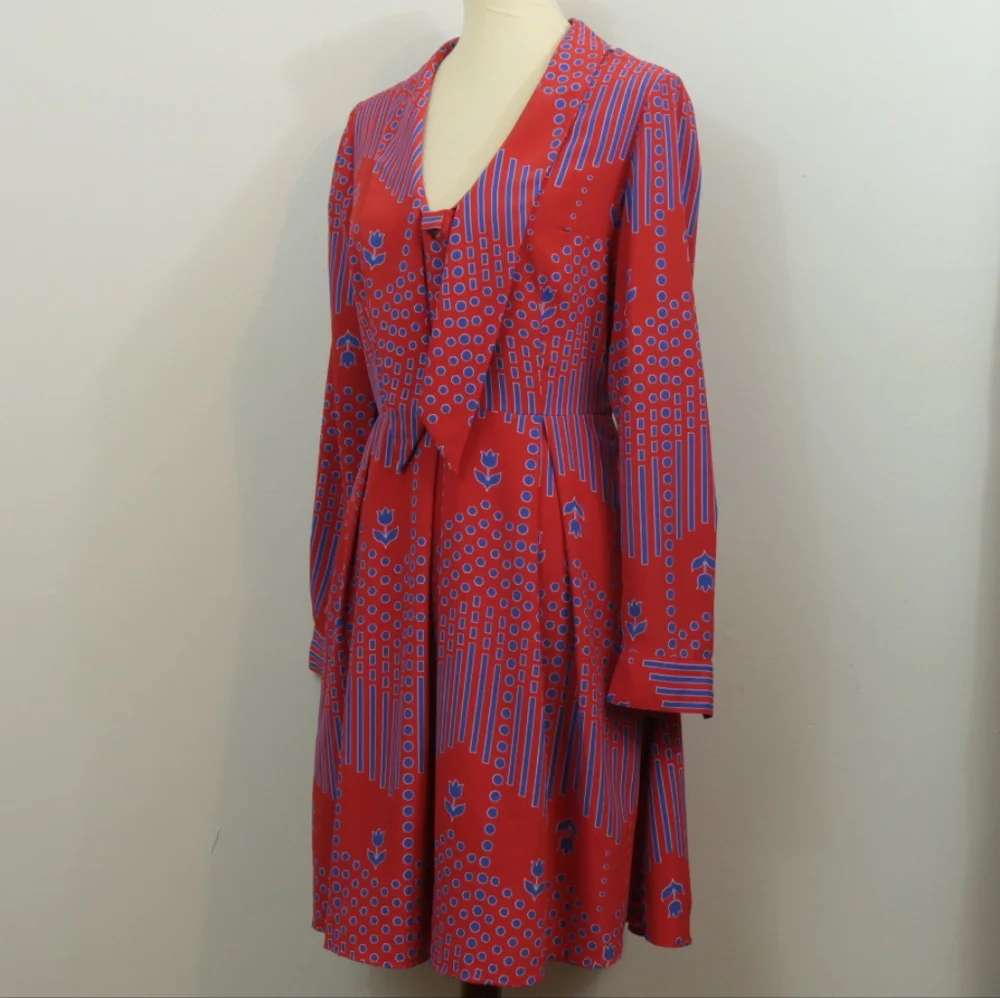 Modcloth Pleasant Confidence Tie Neck Dress - Picture 4 of 12